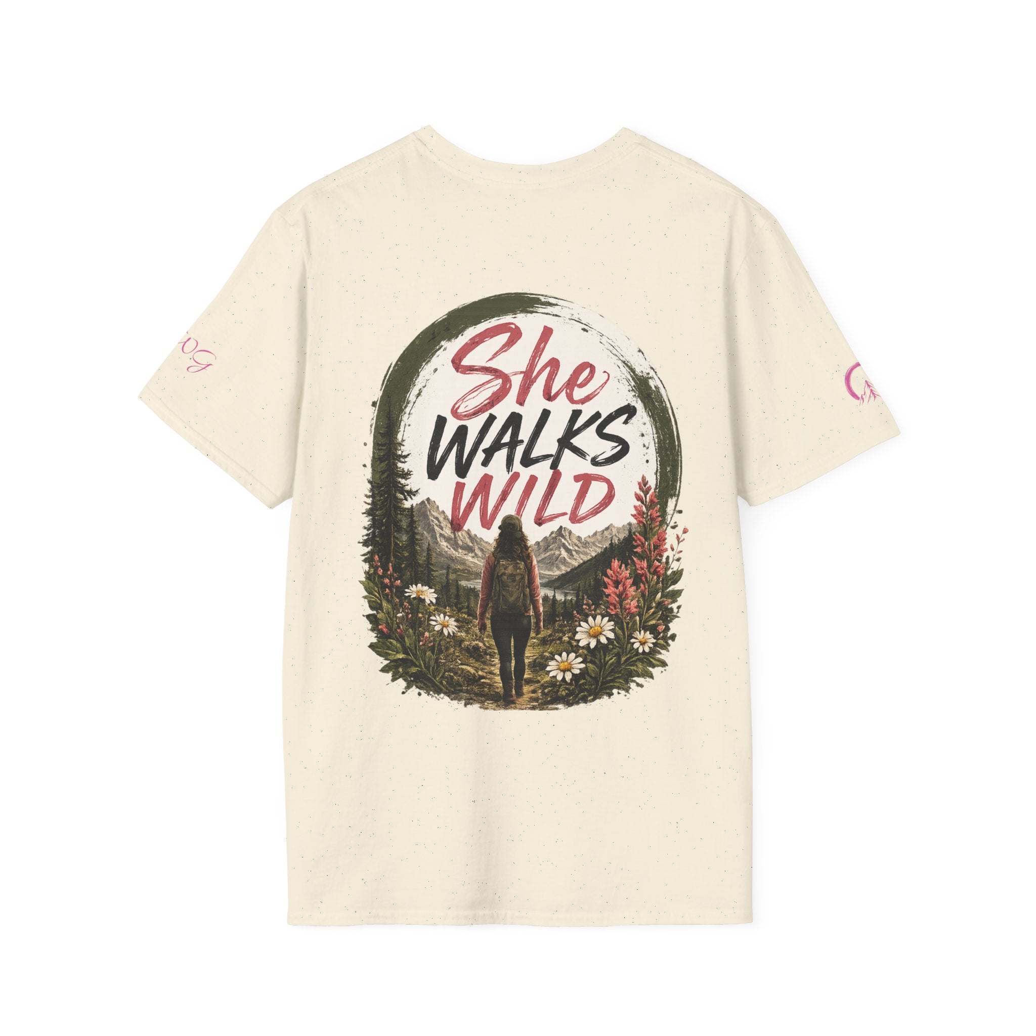 She Walks Wild | Wild Bloom | Wildflower T-shirt