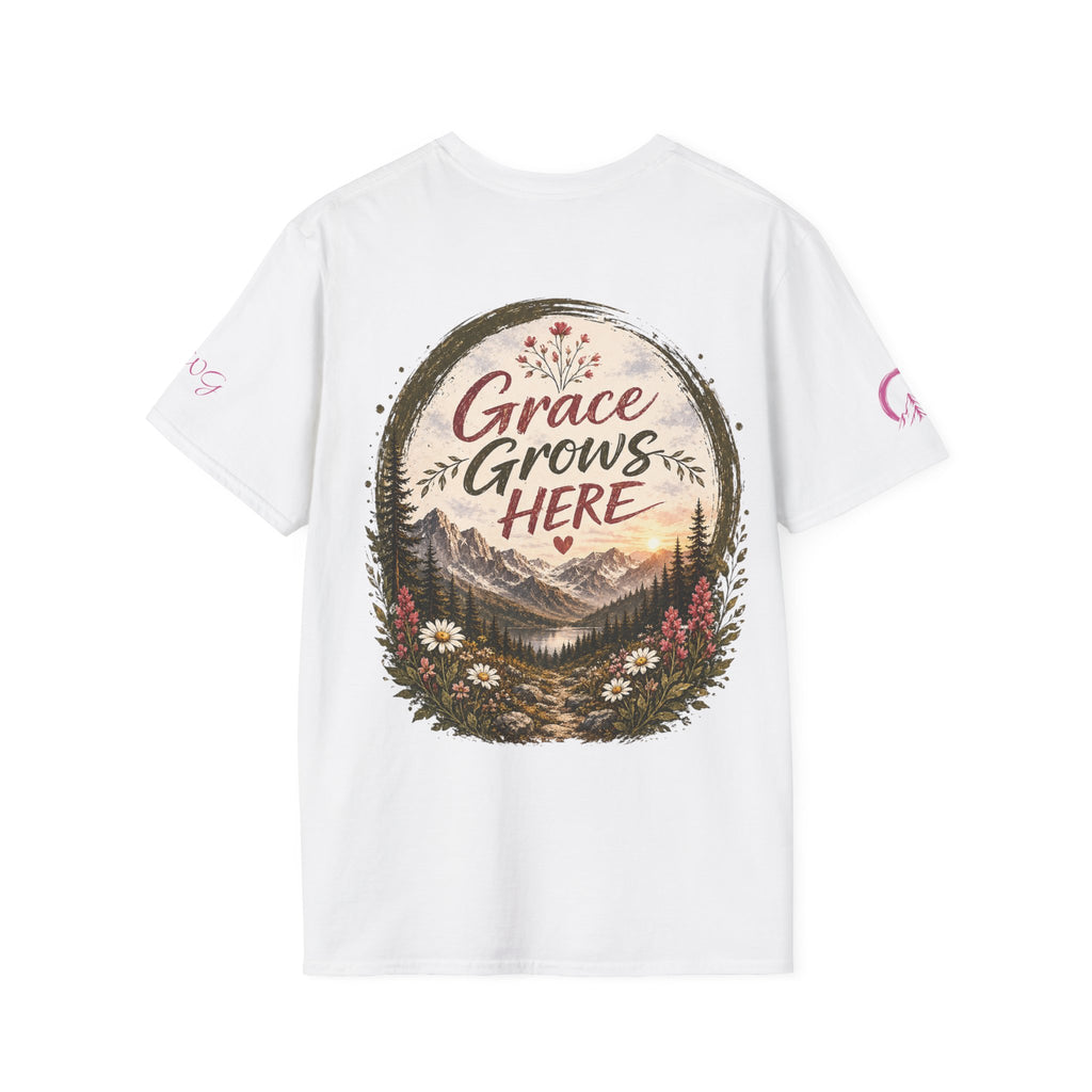 Grace Grows Here | Wild Bloom | Wildflower T-shirt