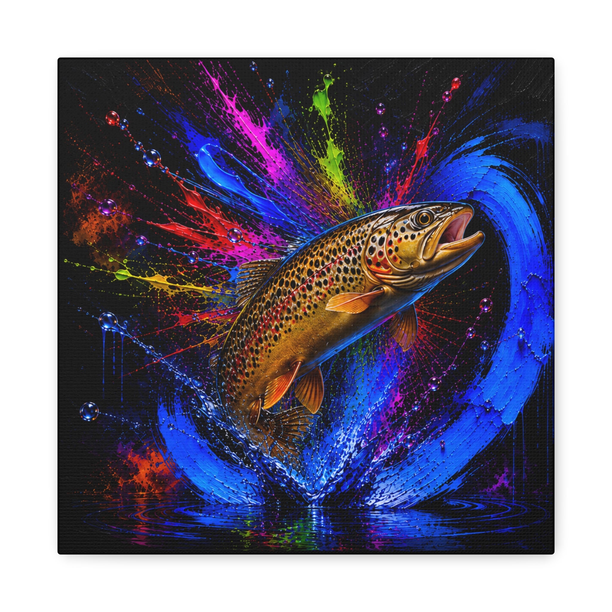 Brown Trout Canvas | Trucha — Trout | Pescador