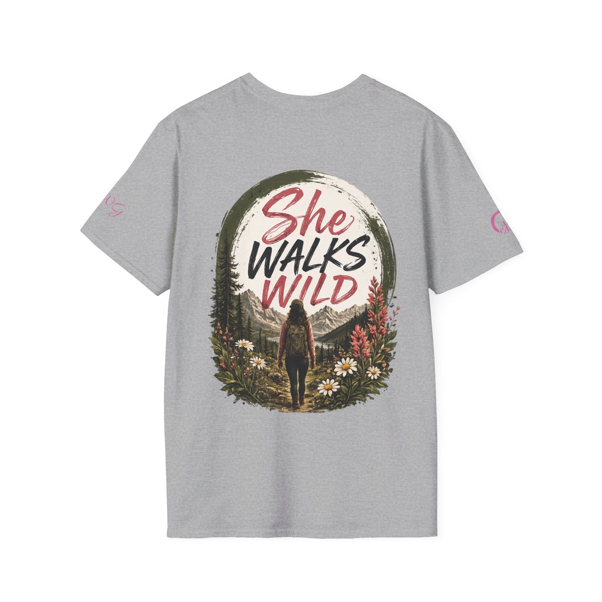 She Walks Wild | Wild Bloom | Wildflower T-shirt