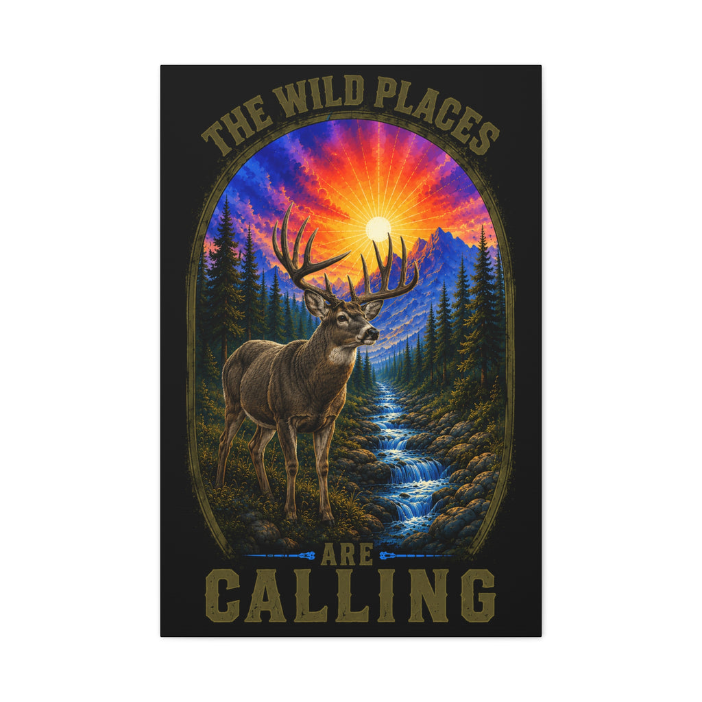 Wild Places Buck - Canvas 24x36