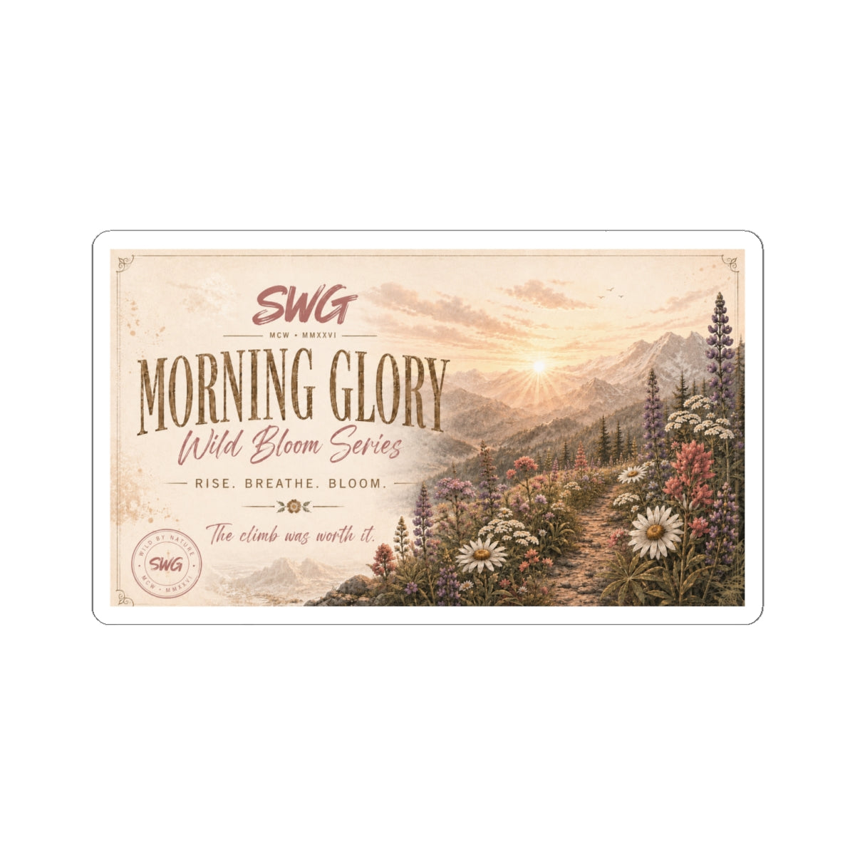 Morning Glory Sticker | Wild Bloom