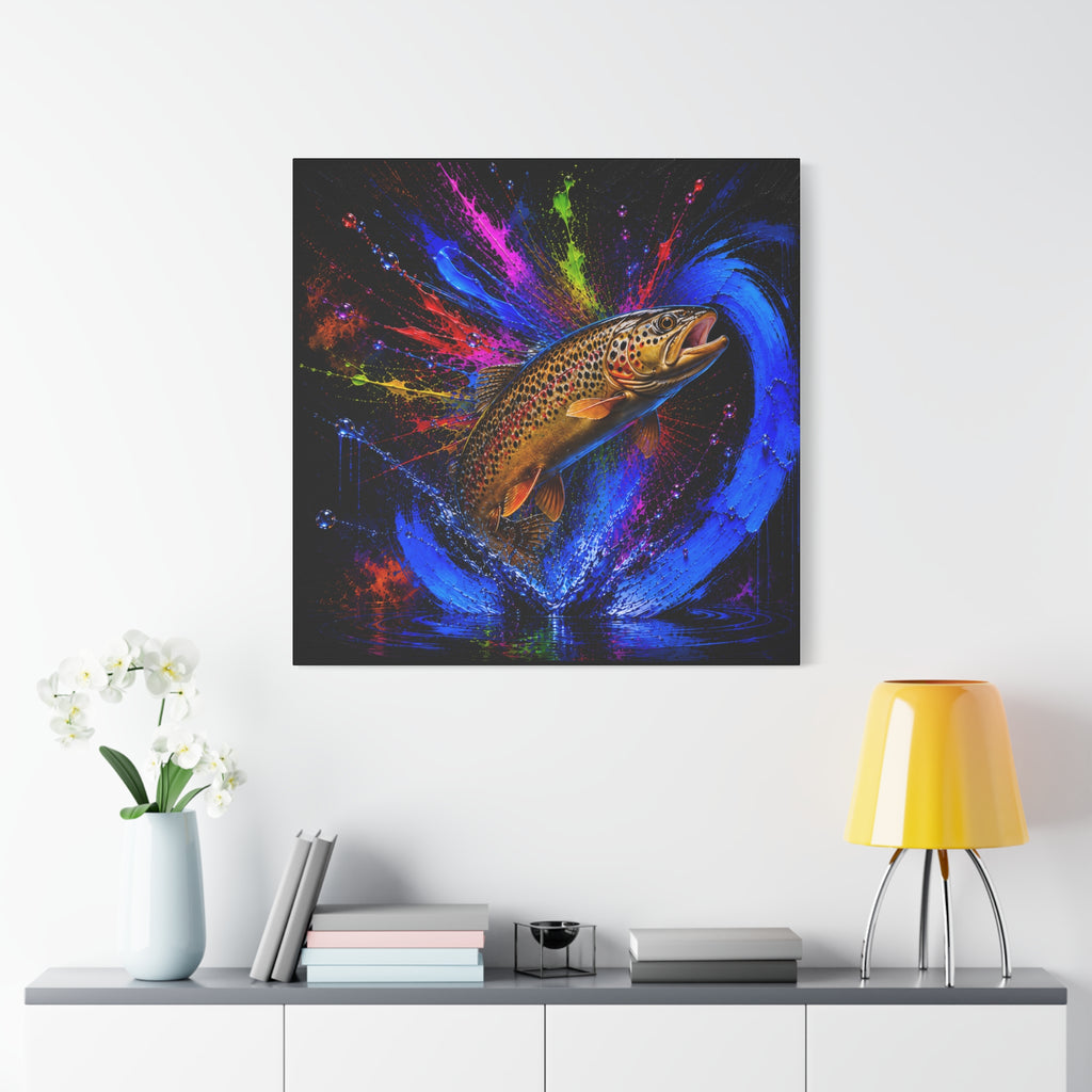 Brown Trout Canvas | Trucha — Trout | Pescador