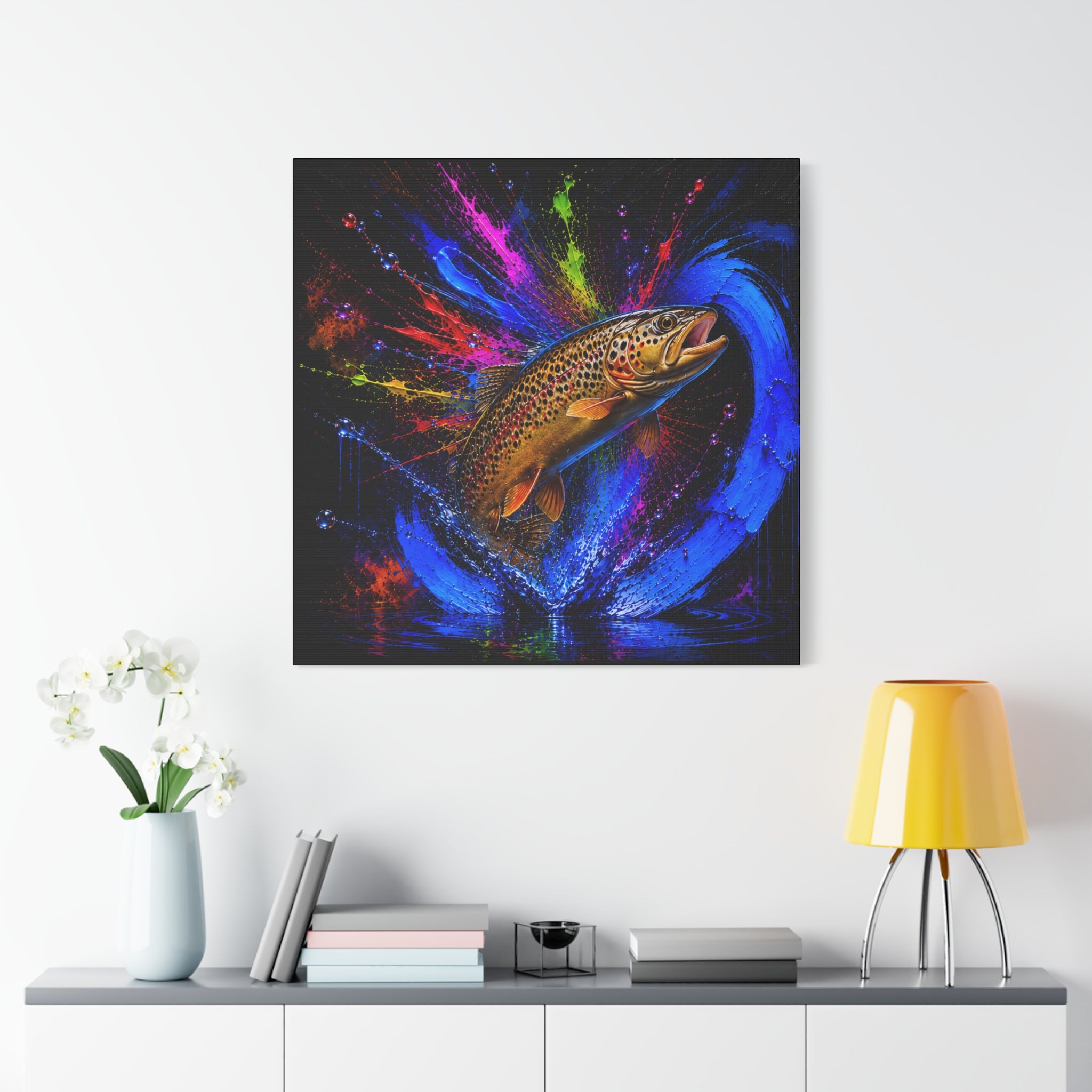 Brown Trout Canvas | Trucha — Trout | Pescador