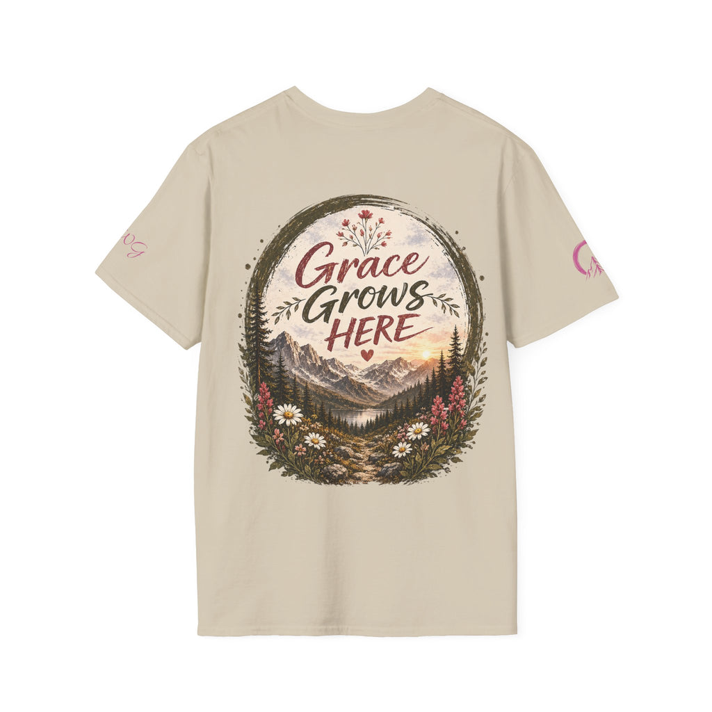 Grace Grows Here | Wild Bloom | Wildflower T-shirt