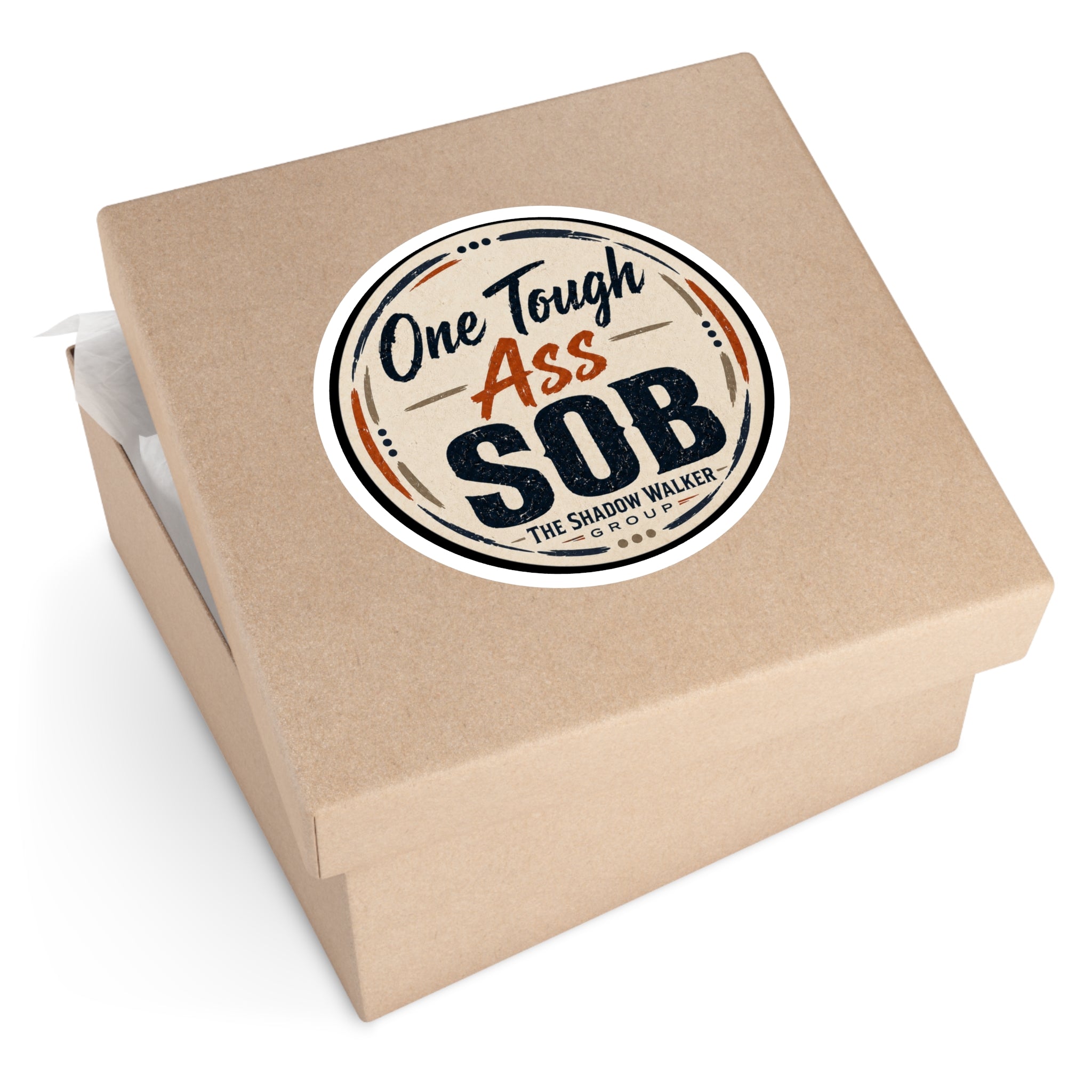 One Tough SOB Sticker | Tough, Retro Vinyl Kiss-Cut Sticker