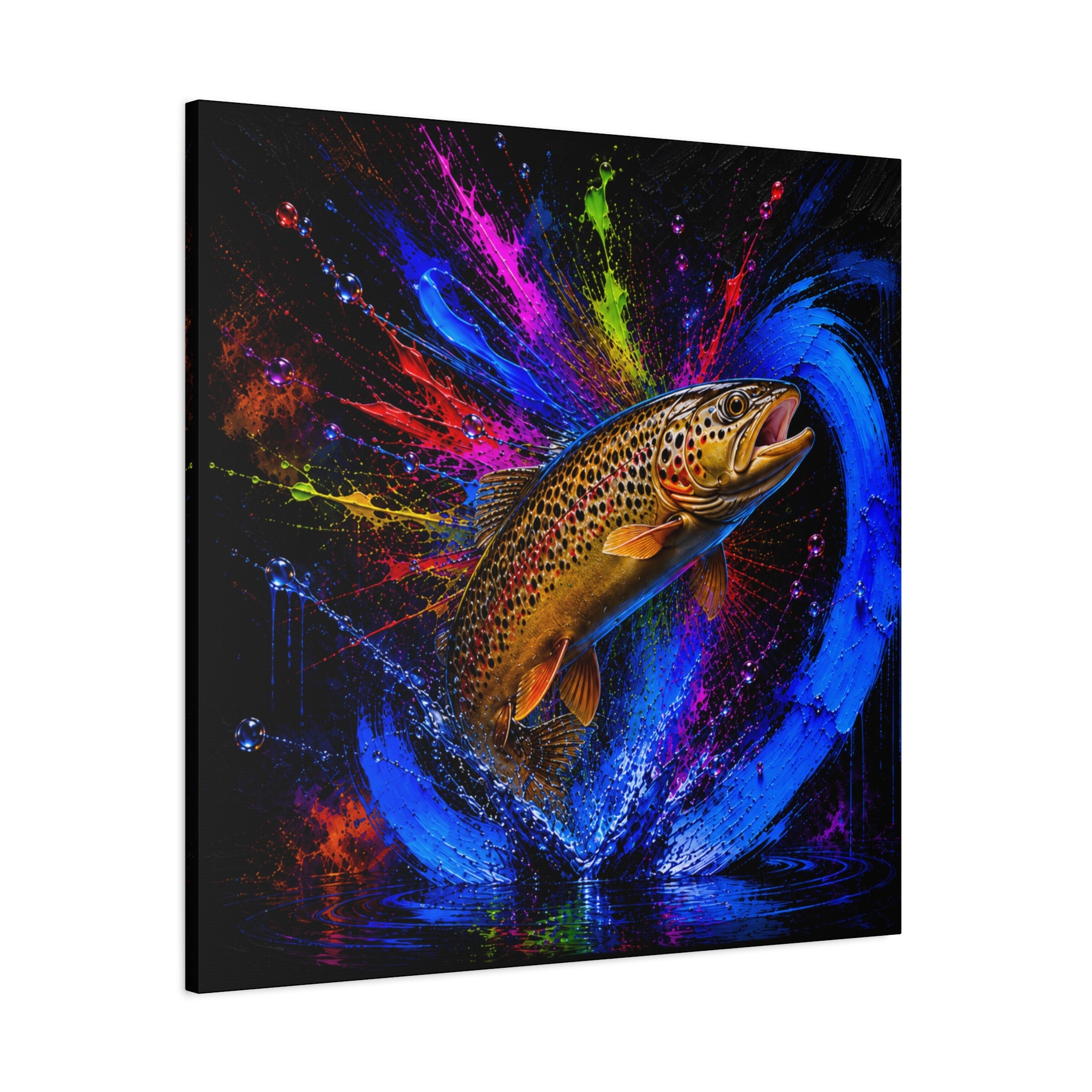 Brown Trout Canvas | Trucha — Trout | Pescador