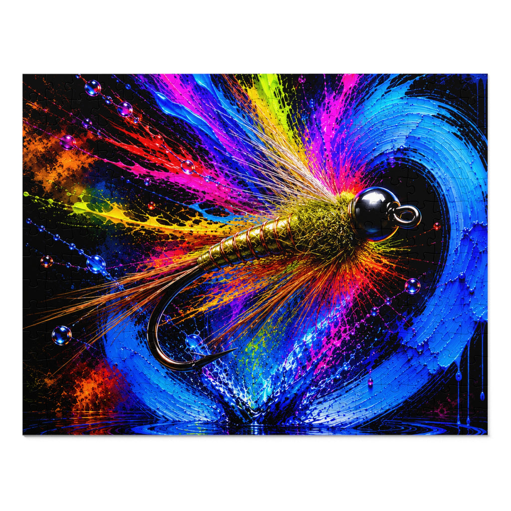 Gold Ribbed Hare's Ear Jigsaw Puzzle | Ninfa — Nymph | Pescador Collection
