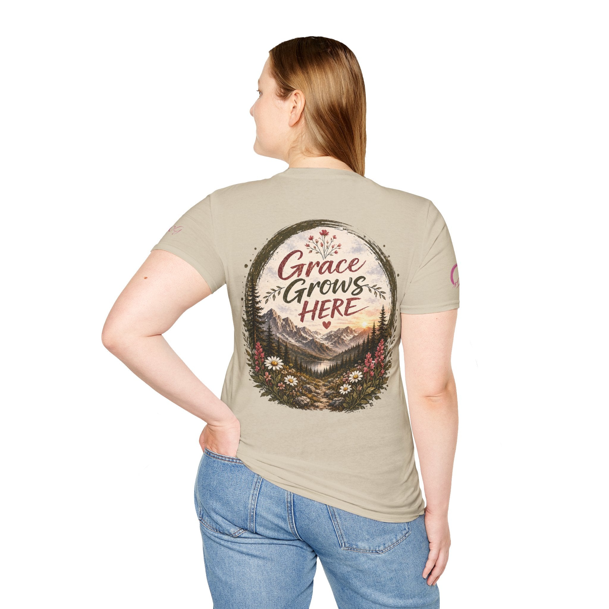 Grace Grows Here | Wild Bloom | Wildflower T-shirt