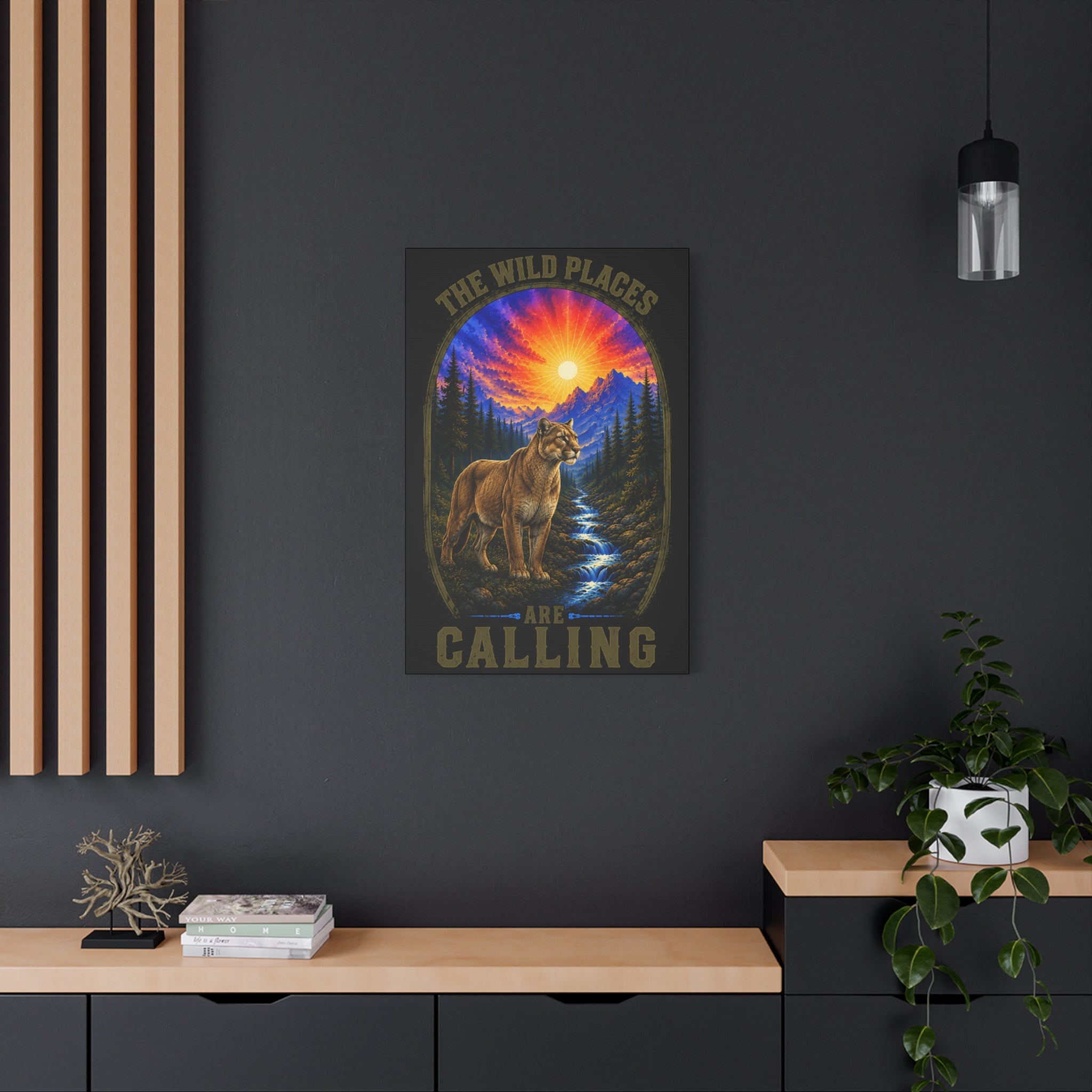 Wild Places Cougar - Canvas 24x36