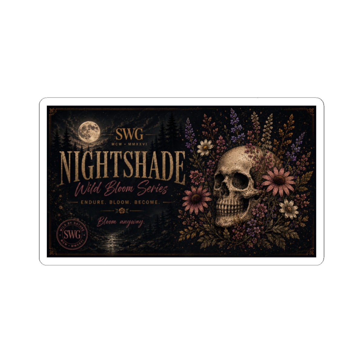 Nightshade Sticker | Wild Bloom