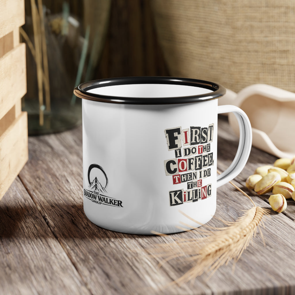 Coffee First Camp Mug - White