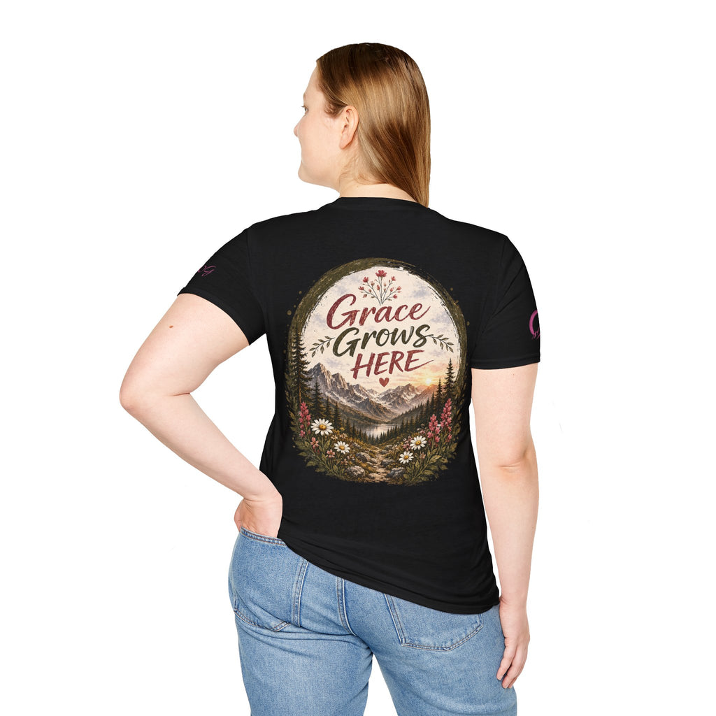 Grace Grows Here | Wild Bloom | Wildflower T-shirt