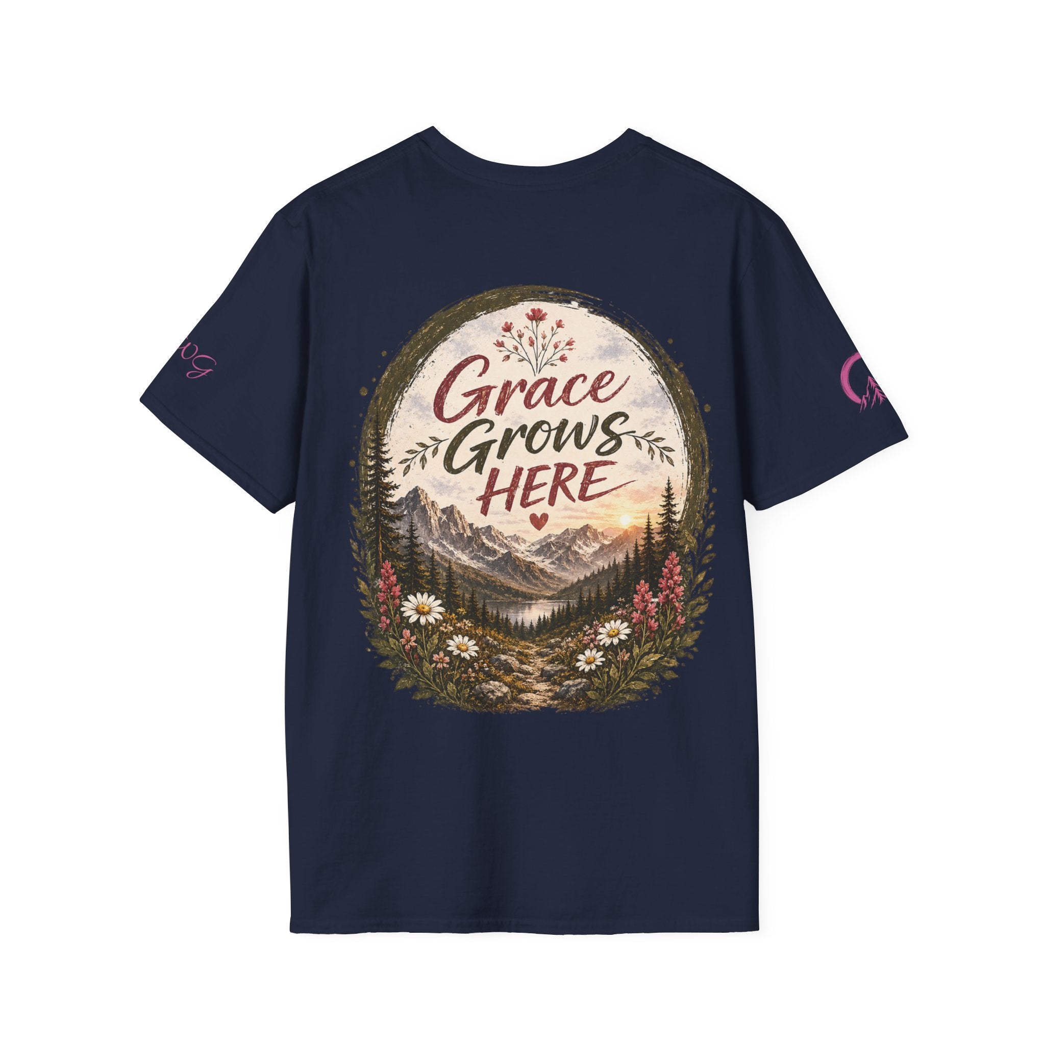 Grace Grows Here | Wild Bloom | Wildflower T-shirt