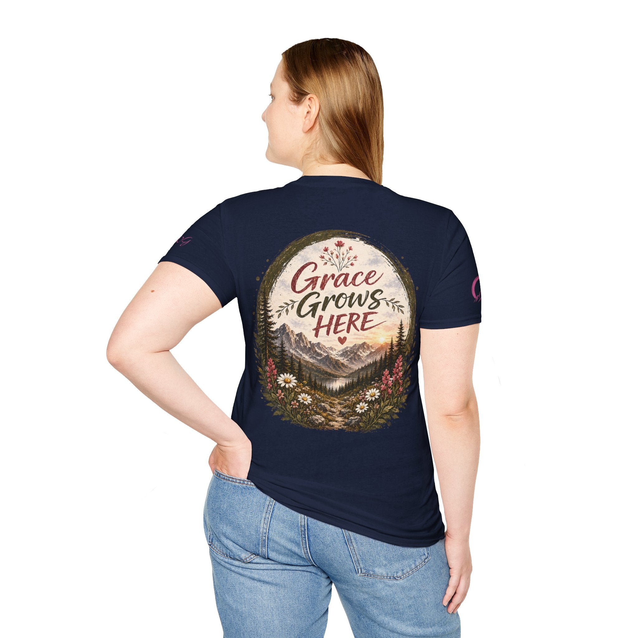 Grace Grows Here | Wild Bloom | Wildflower T-shirt