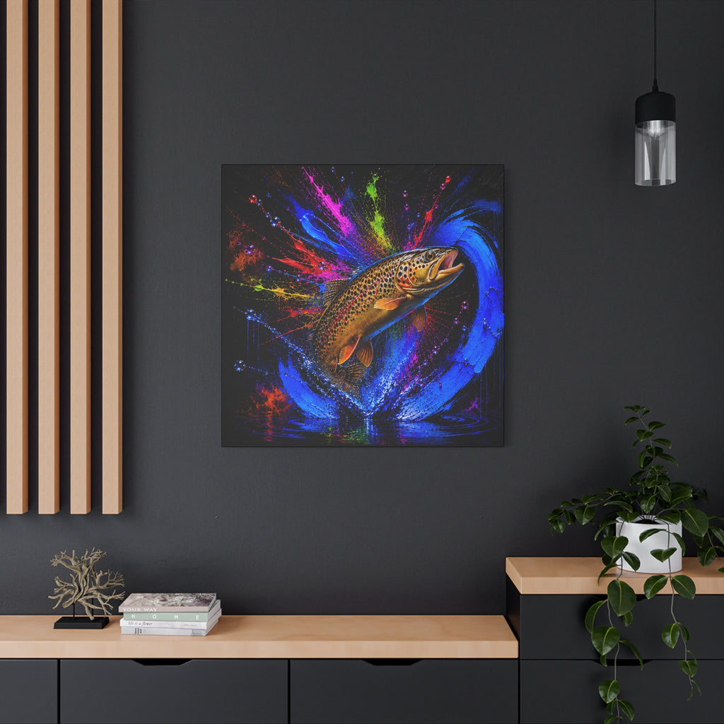 Brown Trout Canvas | Trucha — Trout | Pescador