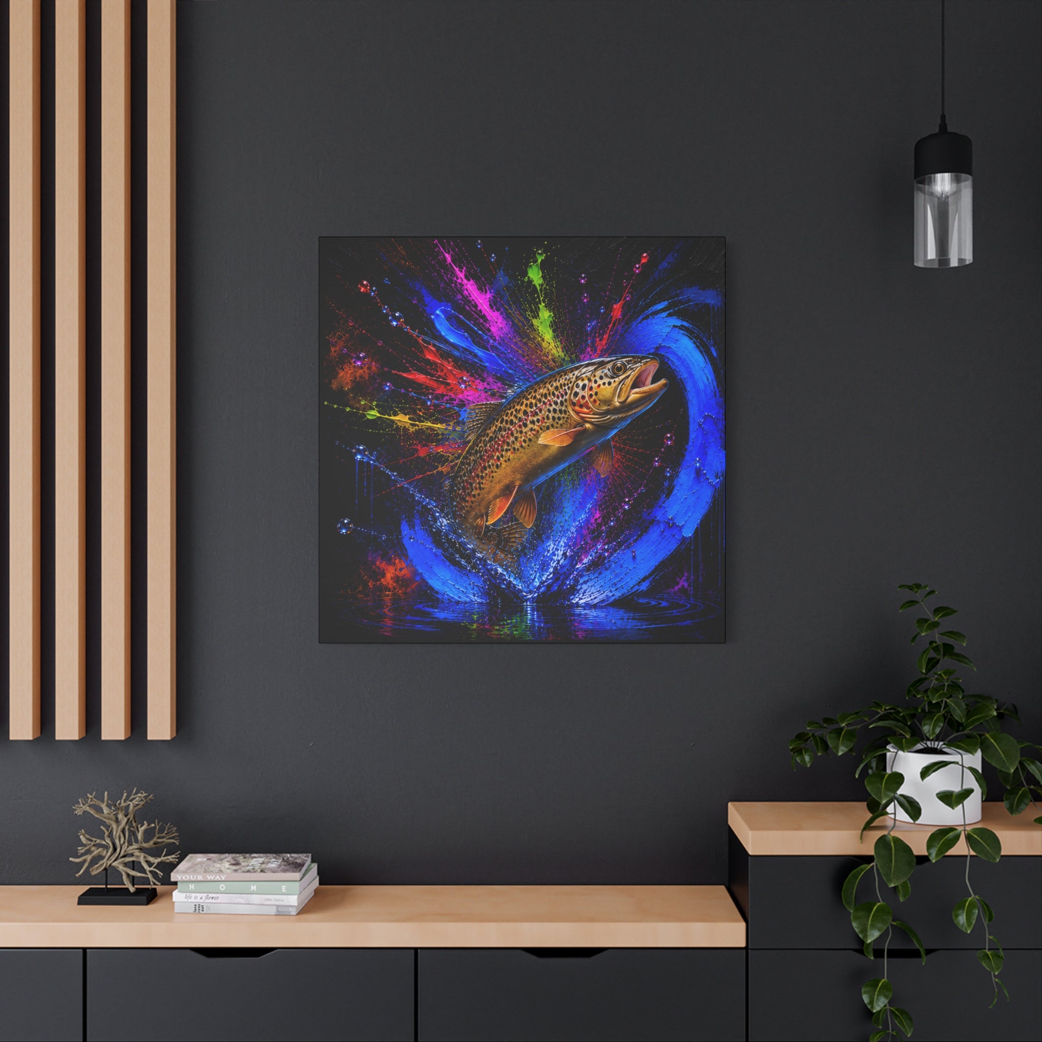Brown Trout Canvas | Trucha — Trout | Pescador