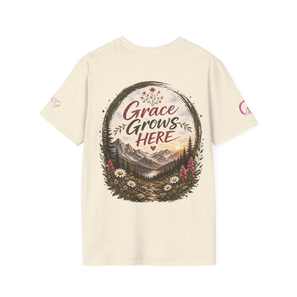 Grace Grows Here | Wild Bloom | Wildflower T-shirt