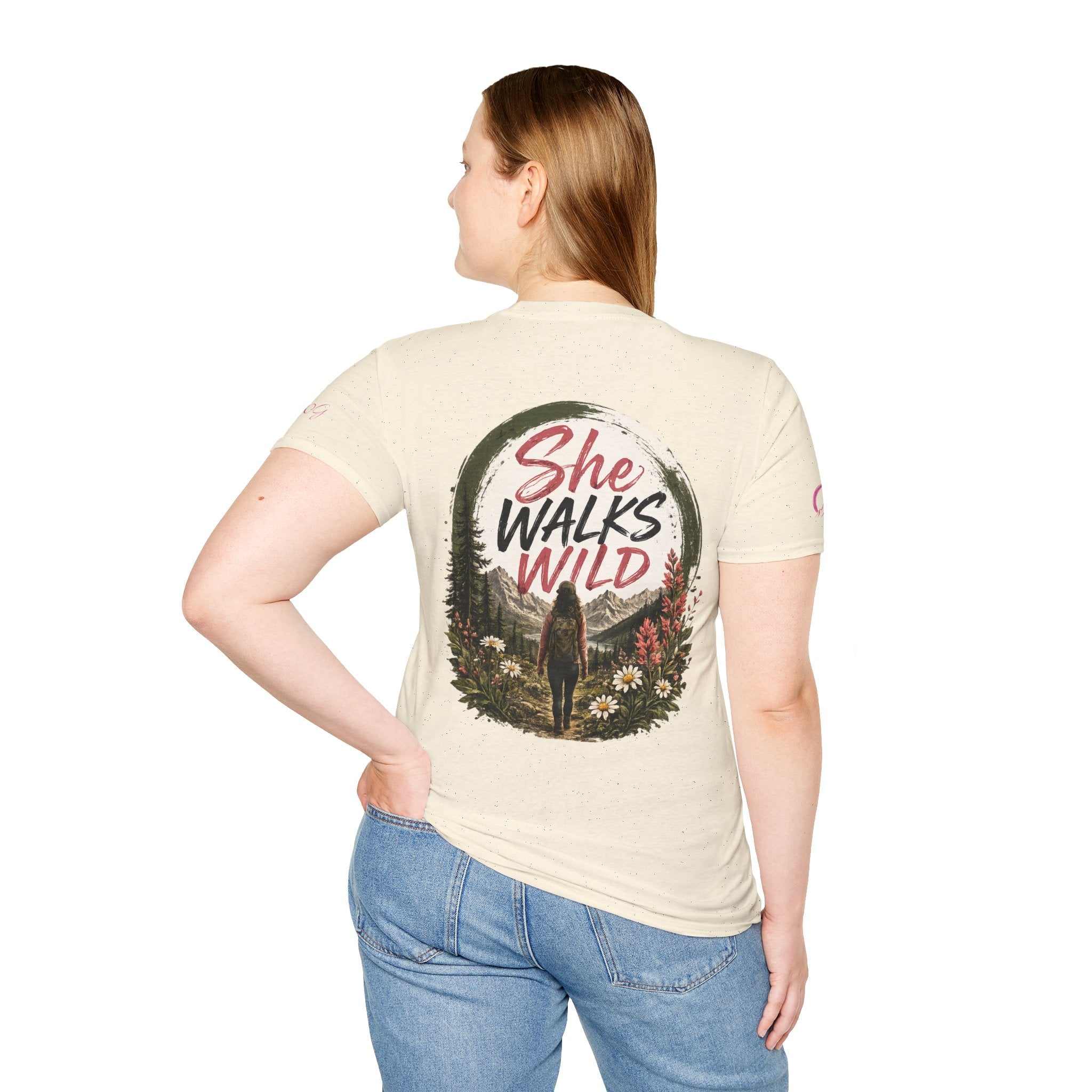 She Walks Wild | Wild Bloom | Wildflower T-shirt