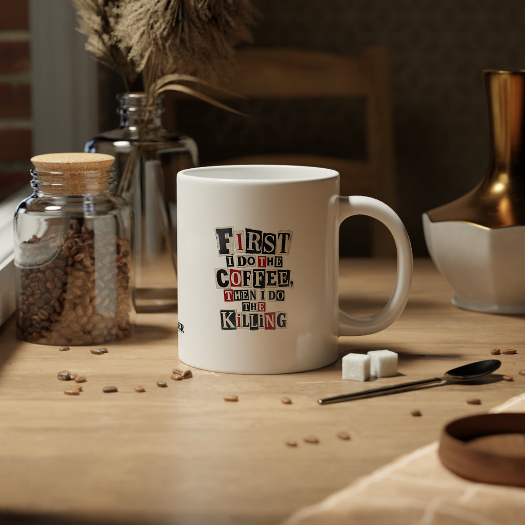 Coffee First Mug - White