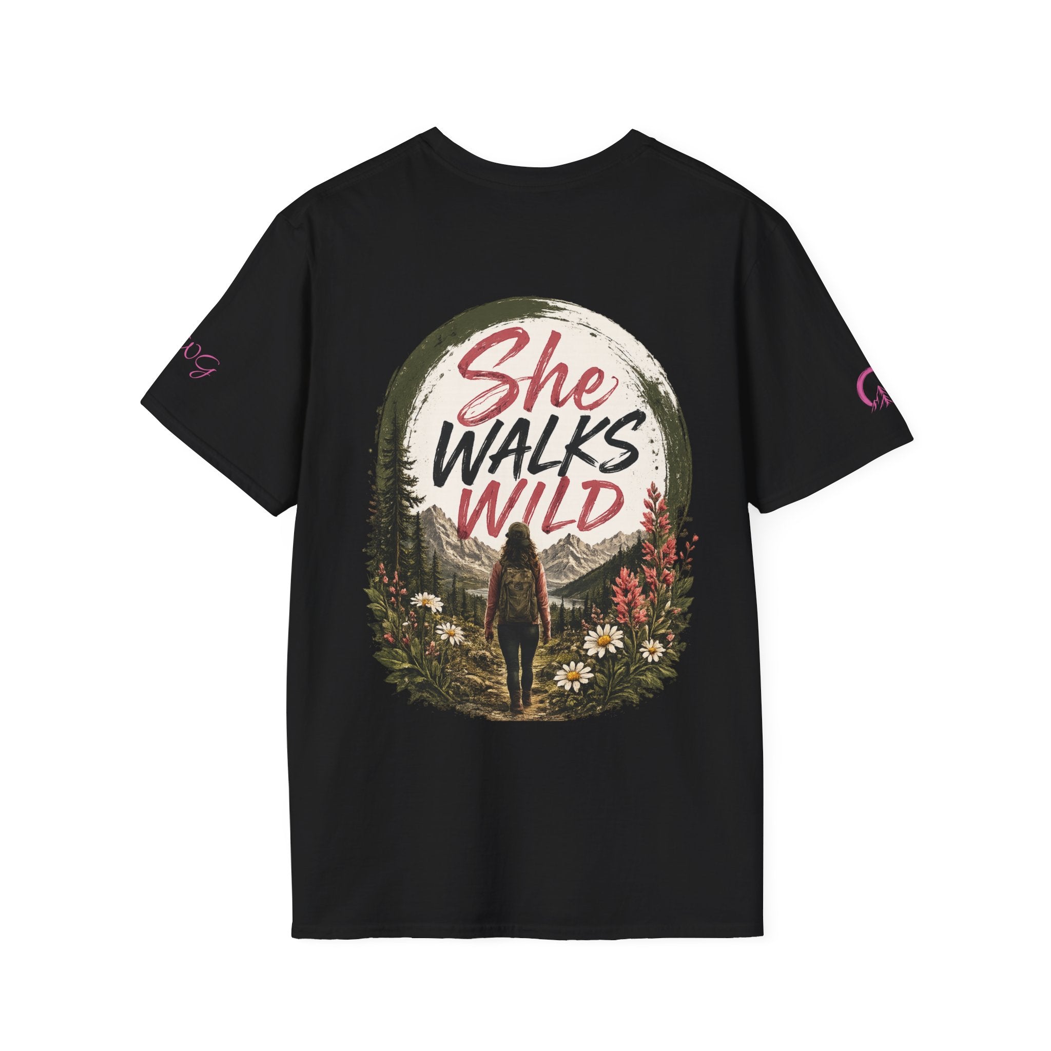 She Walks Wild | Wild Bloom | Wildflower T-shirt