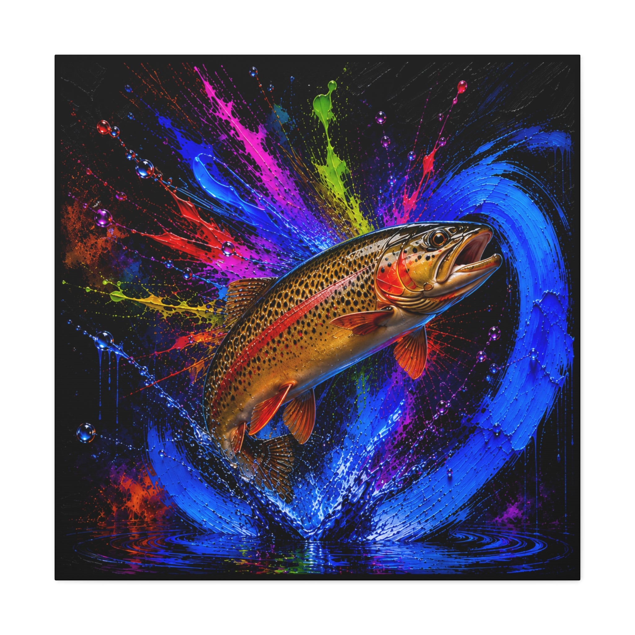 Coastal Cutthroat Trout Canvas | Trucha — Trout | Pescador