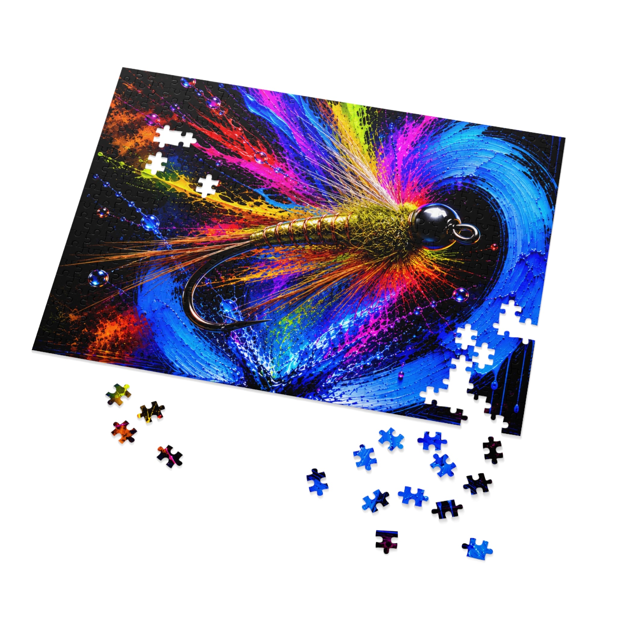 Gold Ribbed Hare's Ear Jigsaw Puzzle | Ninfa — Nymph | Pescador Collection