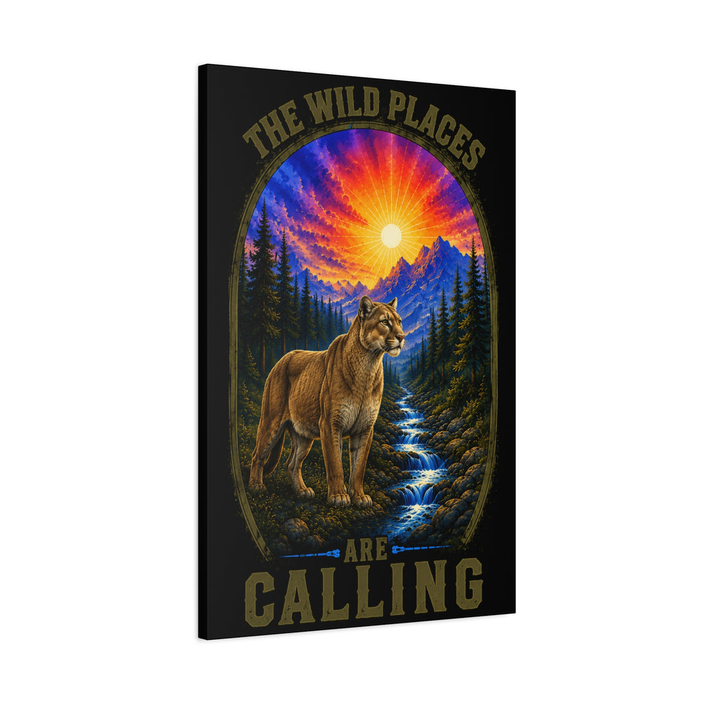 Wild Places Cougar - Canvas 24x36