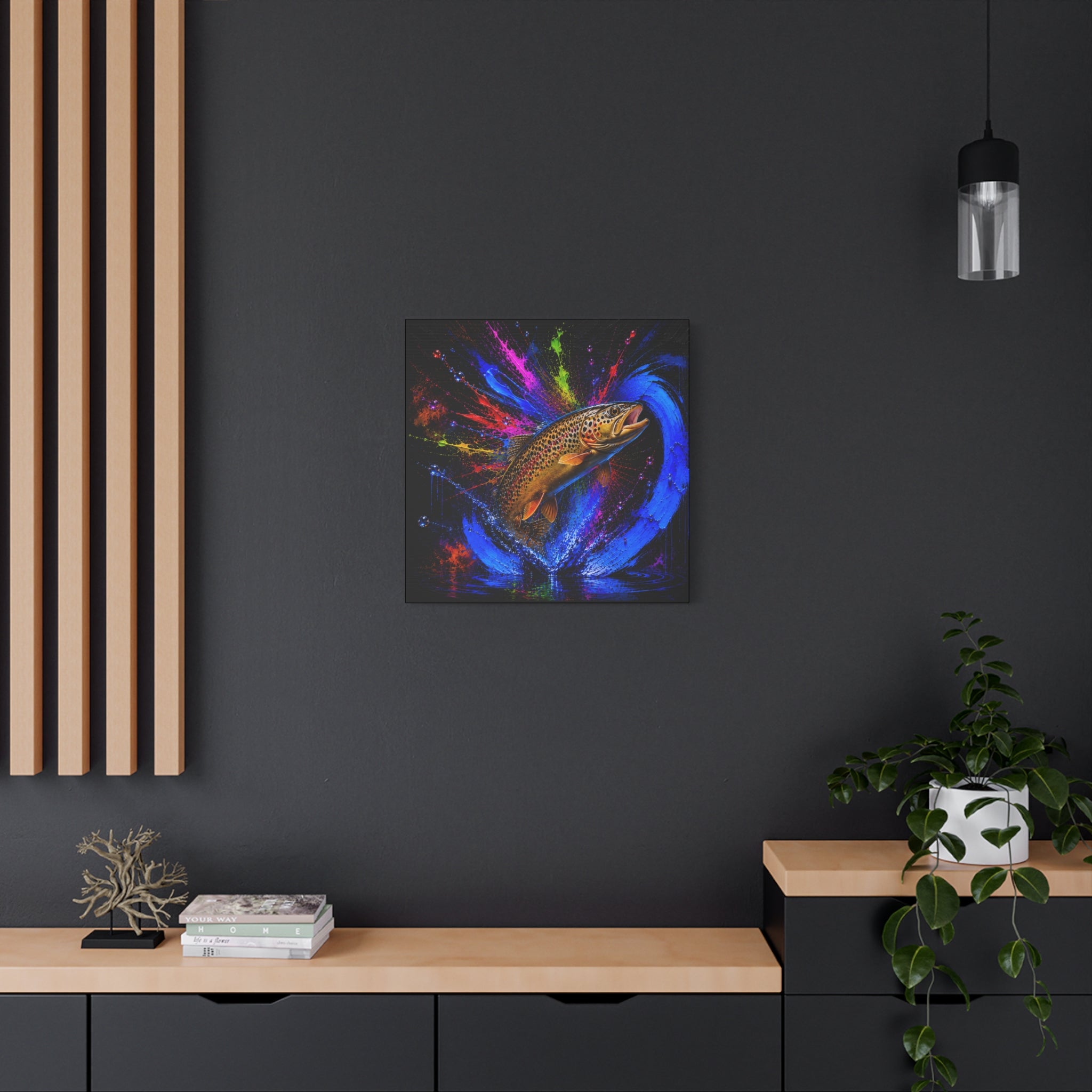 Brown Trout Canvas | Trucha — Trout | Pescador