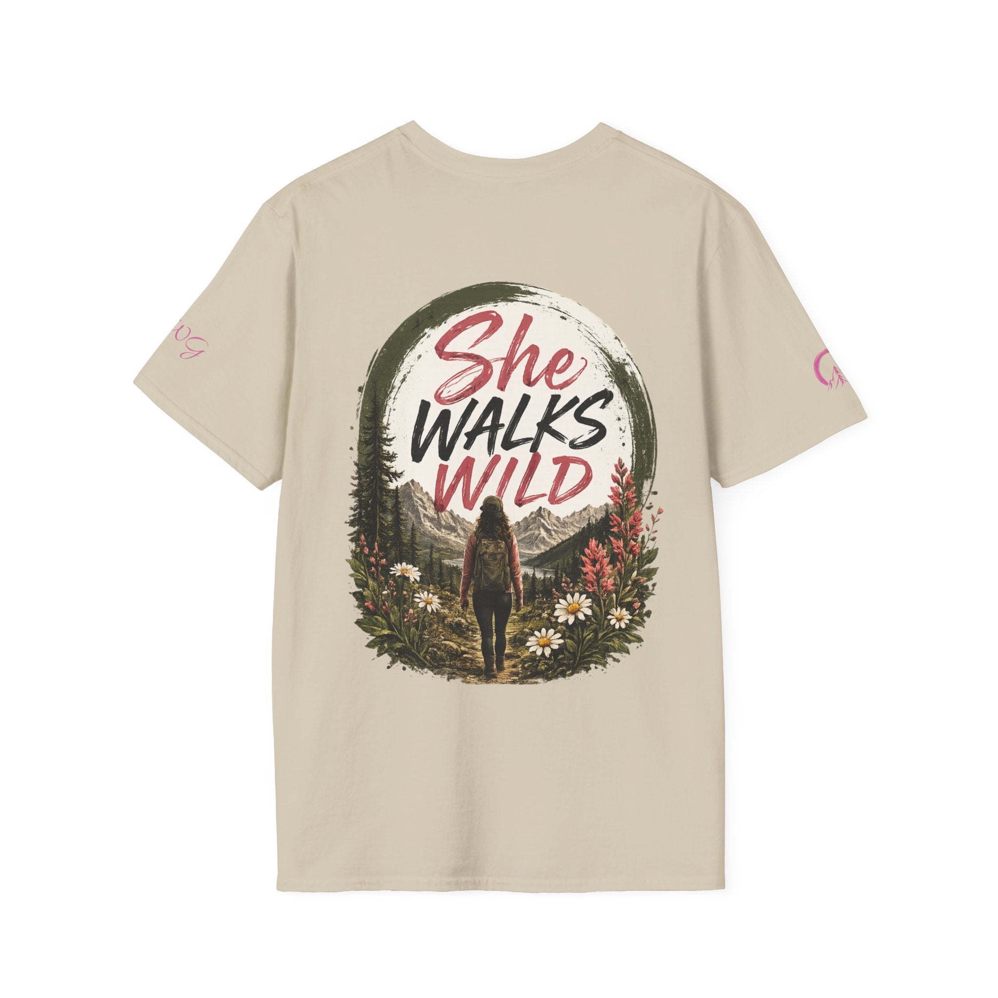 She Walks Wild | Wild Bloom | Wildflower T-shirt