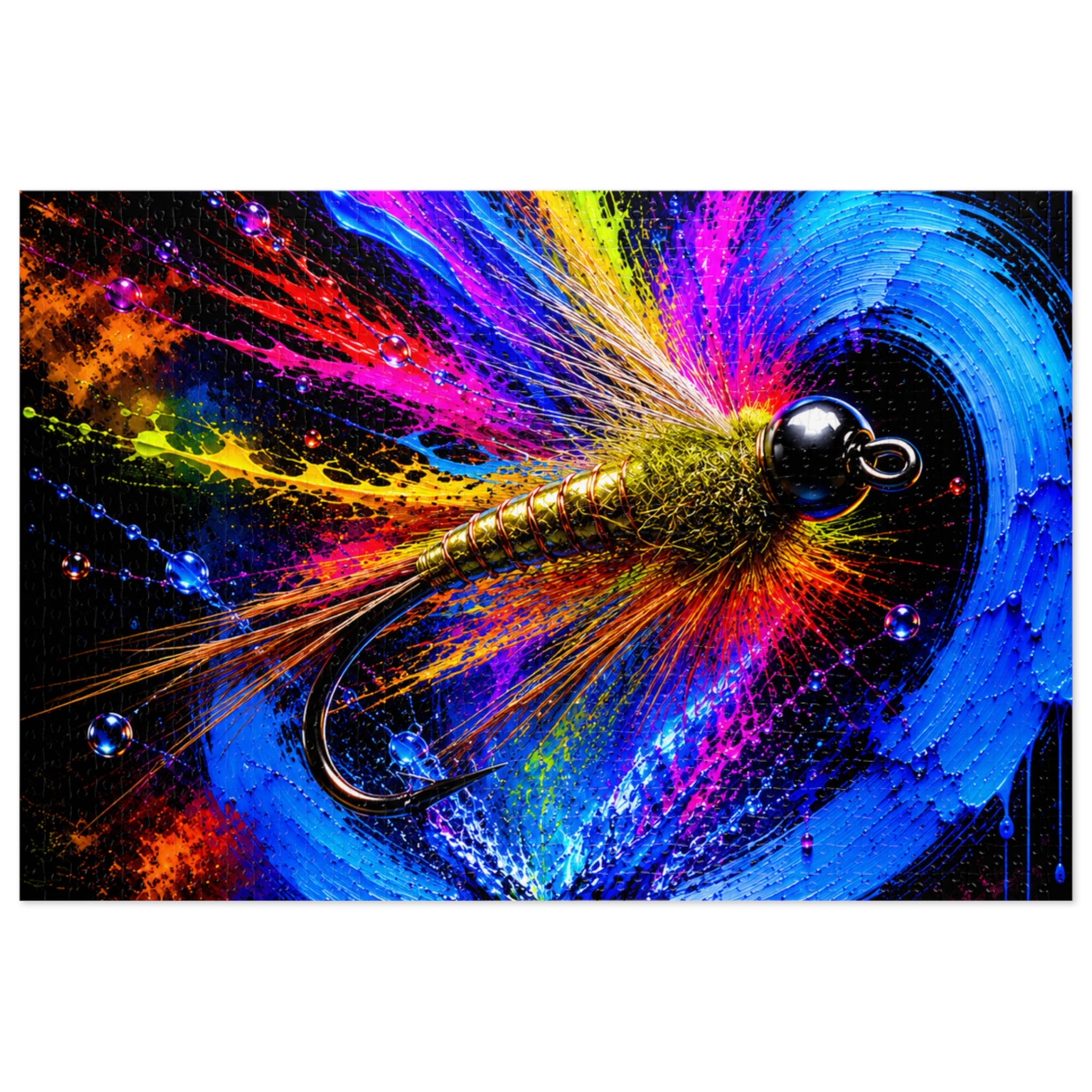 Gold Ribbed Hare's Ear Jigsaw Puzzle | Ninfa — Nymph | Pescador Collection
