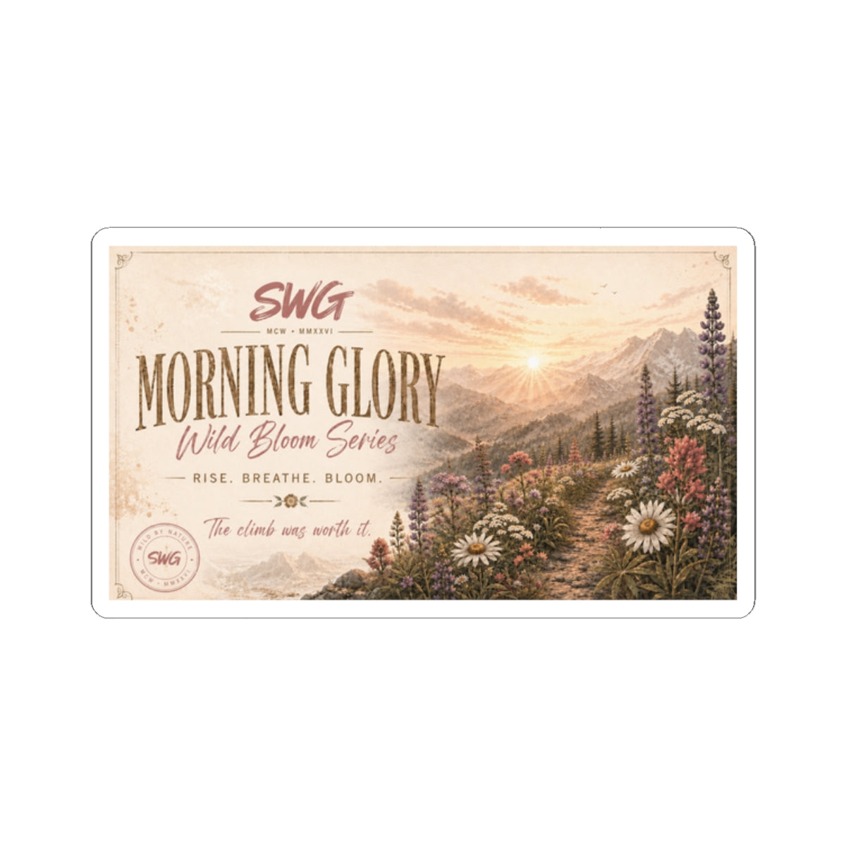 Morning Glory Sticker | Wild Bloom