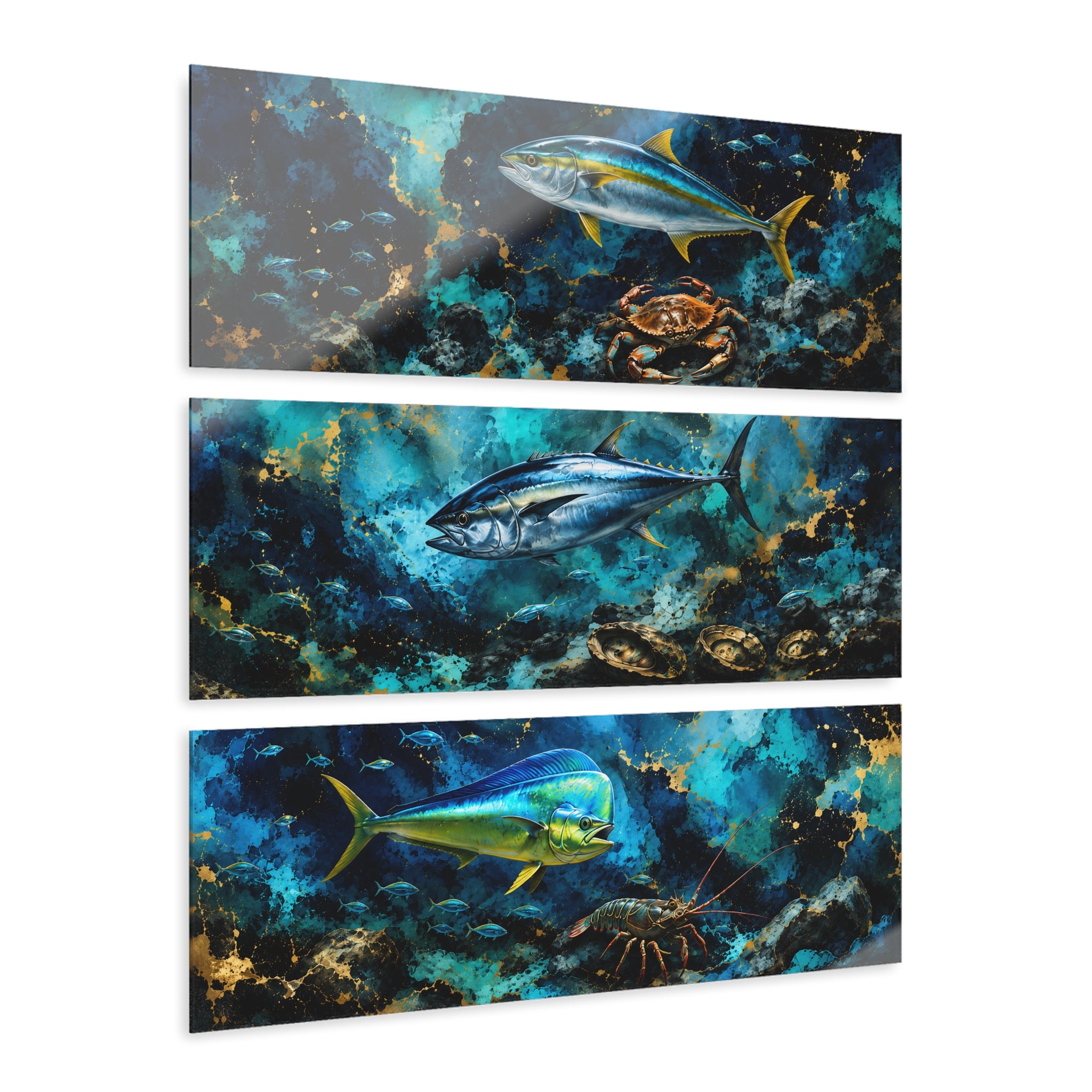Ocean Treasures | Depths of the Blue Collection | Acrylic Wall Art