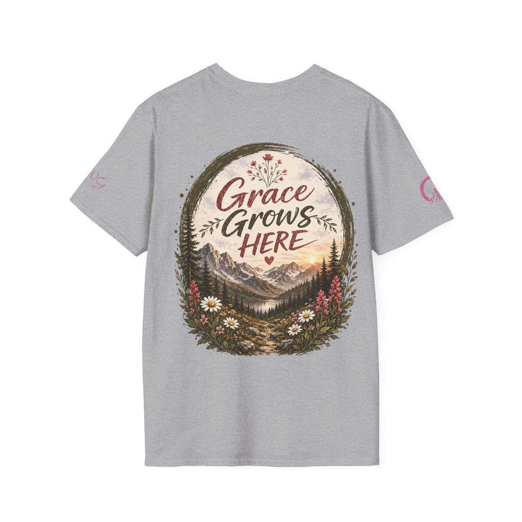Grace Grows Here | Wild Bloom | Wildflower T-shirt
