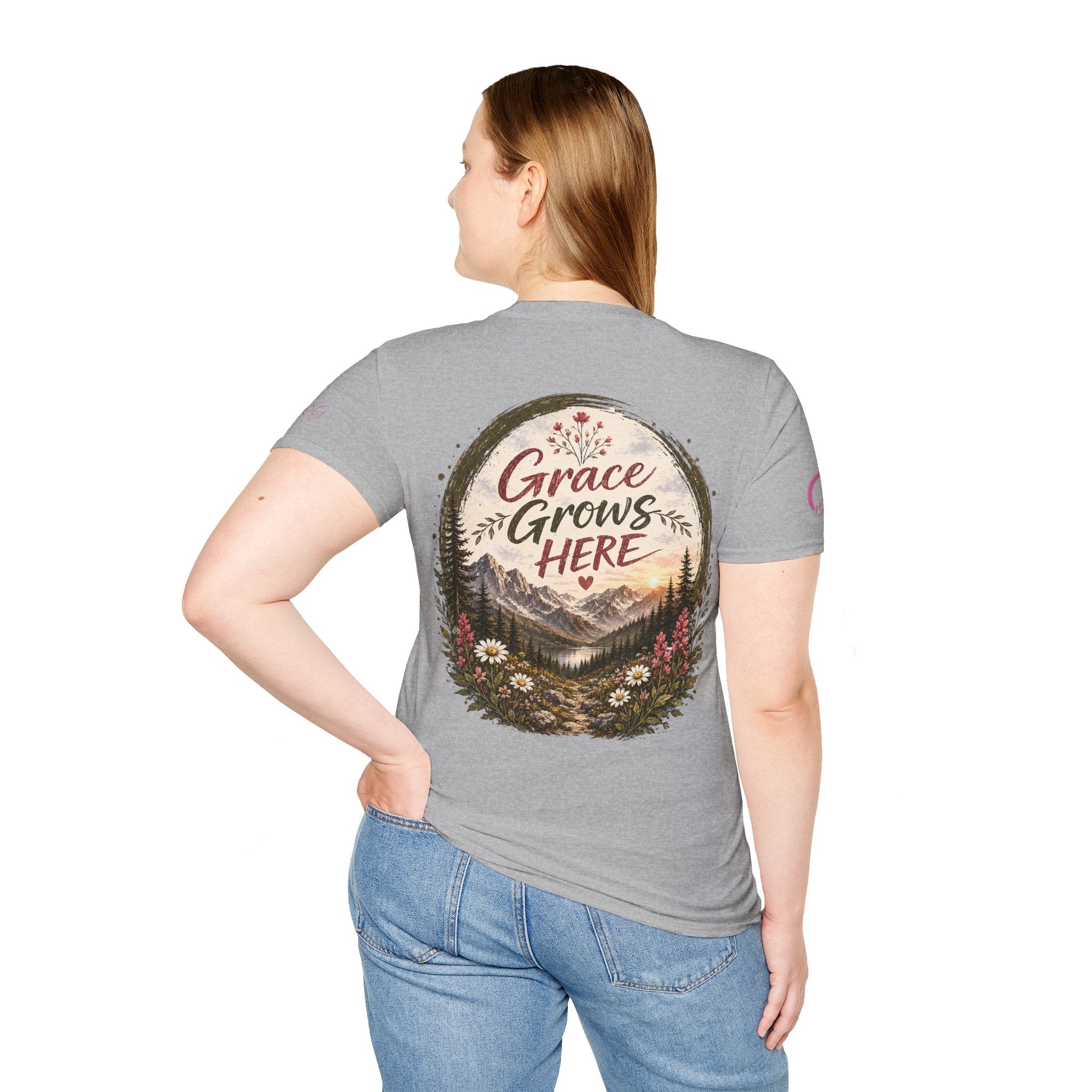 Grace Grows Here | Wild Bloom | Wildflower T-shirt
